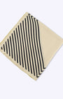 Linear Noir Silk Square