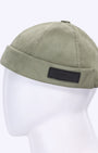 Suede Docker Caps - Olive Green
