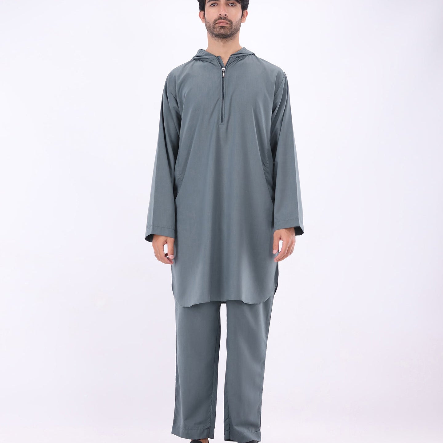 Nomad Hoodie Kurta Set – Teal  5.0