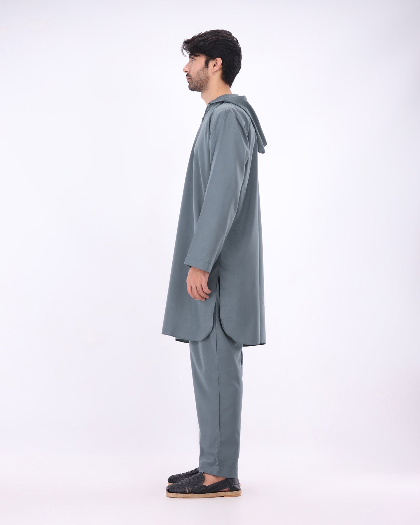 Nomad Hoodie Kurta Set – Teal  5.0