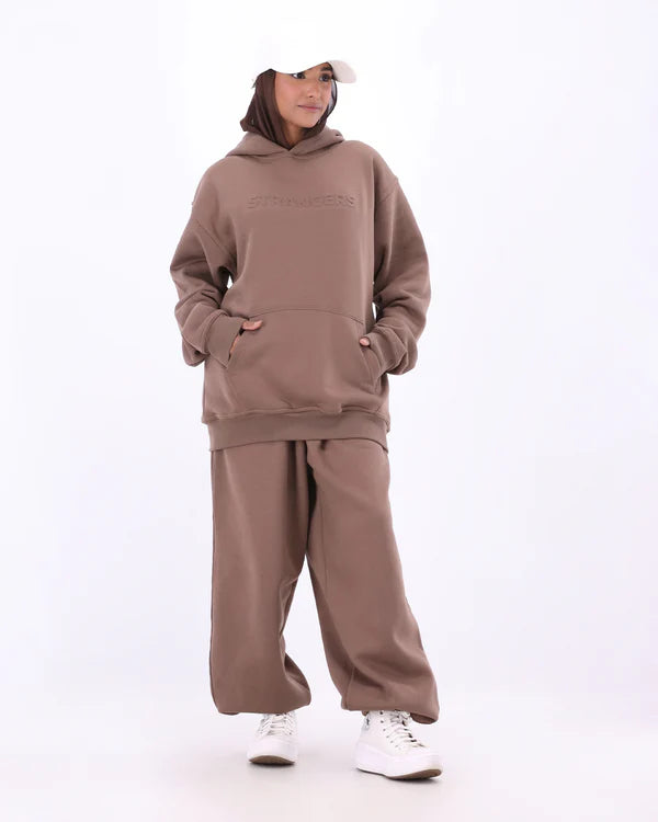 Strangers Hoodie - Sand Brown