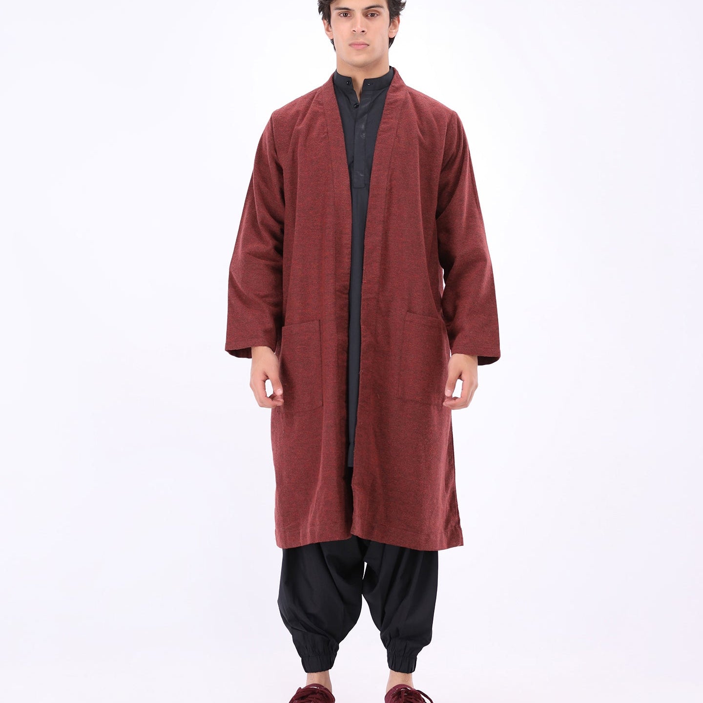 Wanderer Drape - Maroon